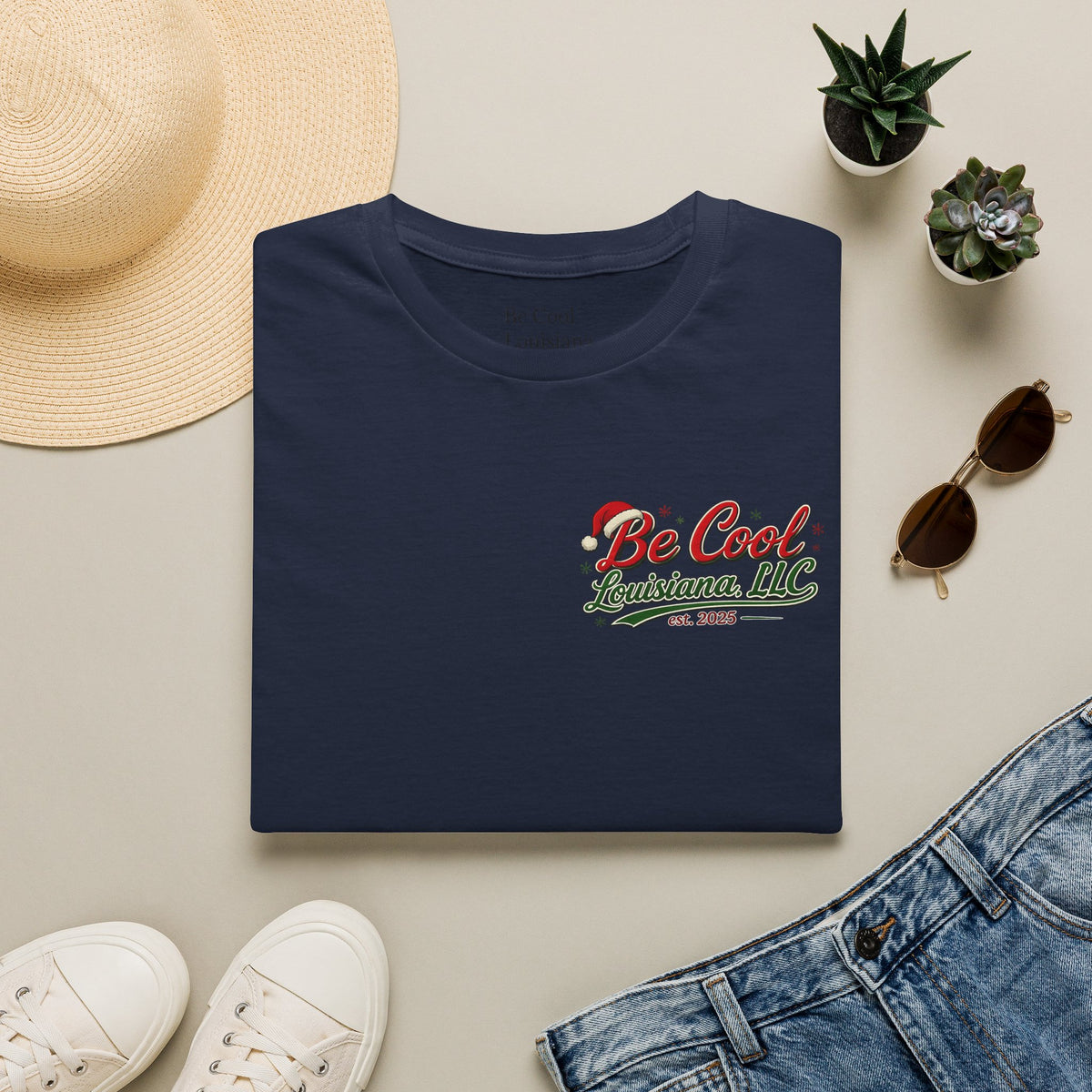 Be Cool Louisiana Christmas T-Shirt