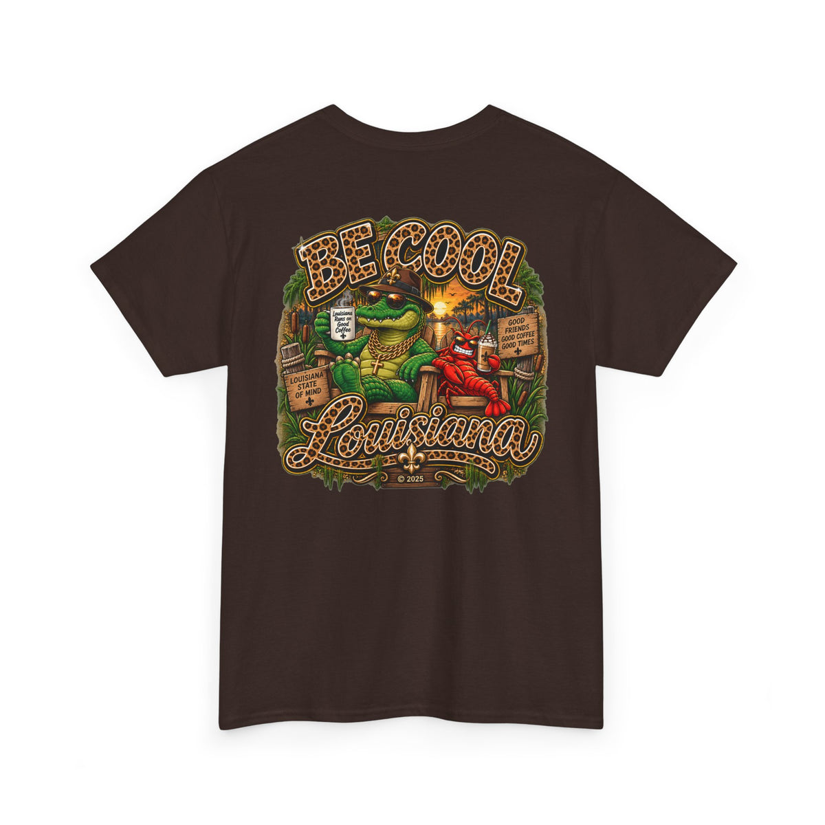 Be Cool Louisiana leopard print  T-Shirt
