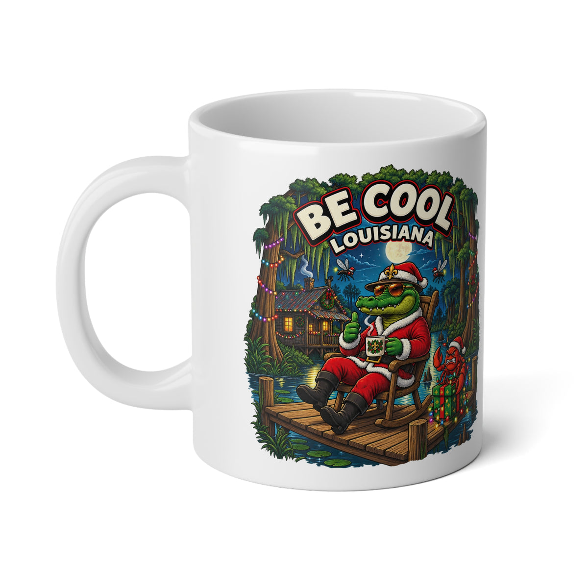 Be Cool Louisiana Christmas Coffee Mug