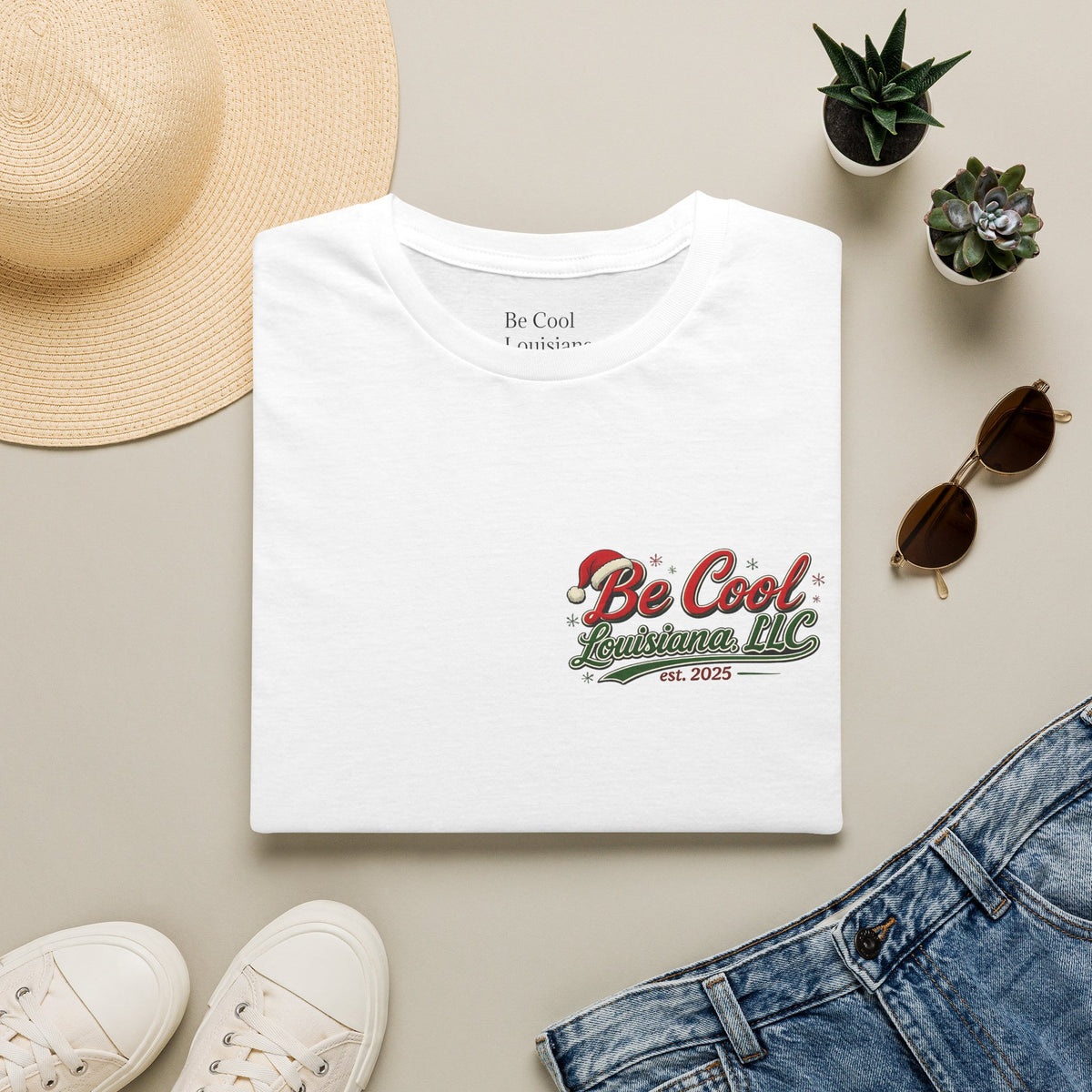 Be Cool Louisiana Christmas LLC T‑Shirt