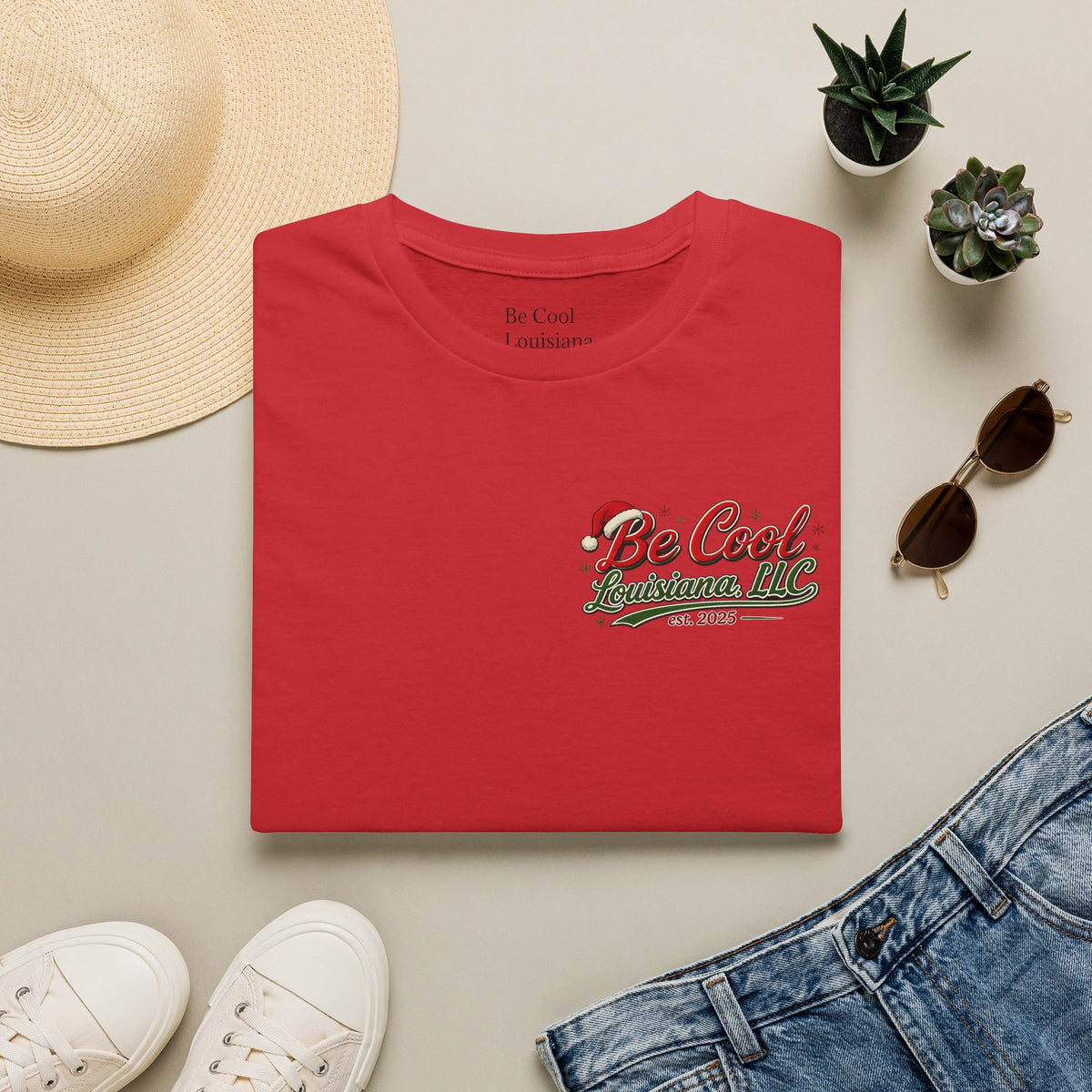 Be Cool Louisiana Christmas T-Shirt