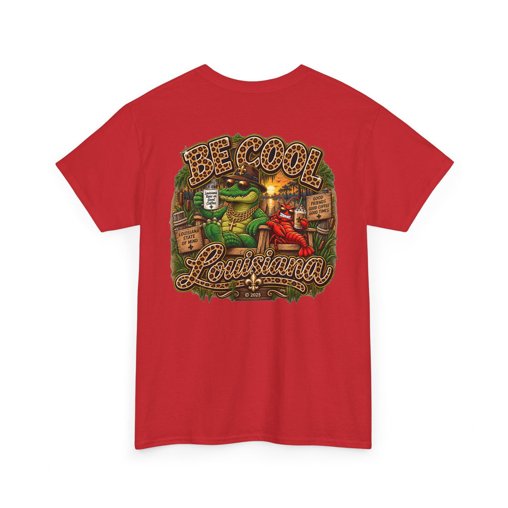 Be Cool Louisiana leopard print  T-Shirt