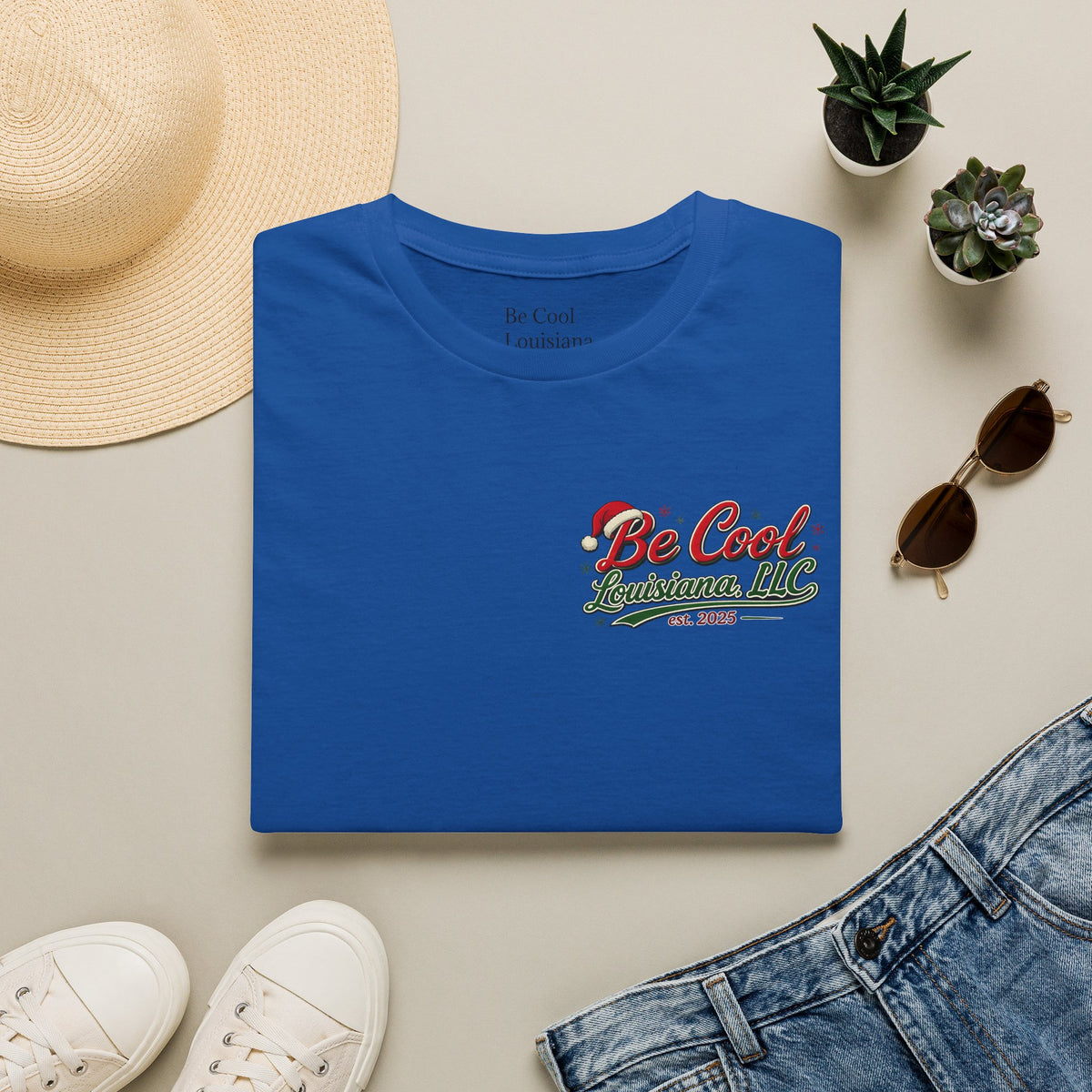 Be Cool Louisiana Christmas T-Shirt