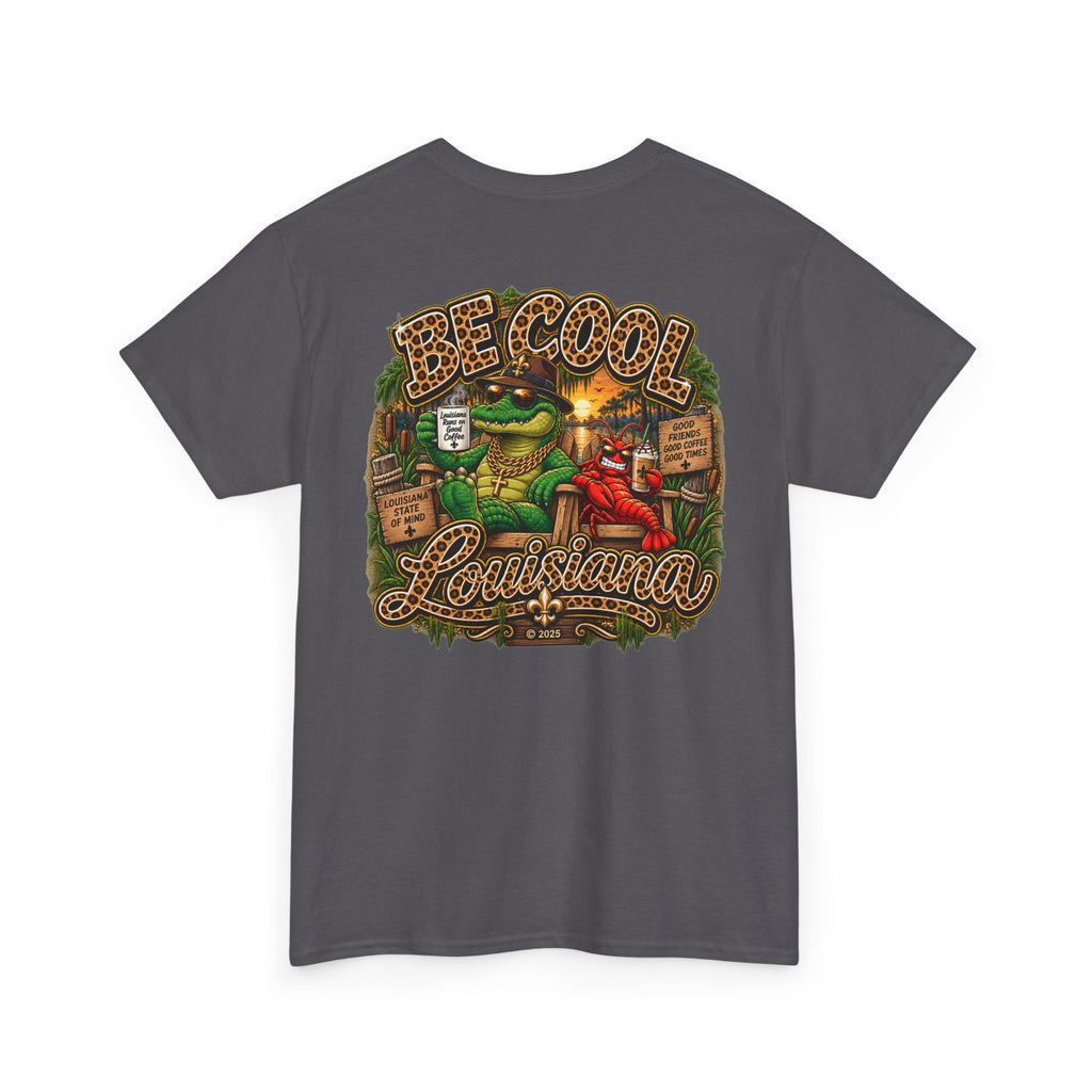 Be Cool Louisiana leopard print  T-Shirt