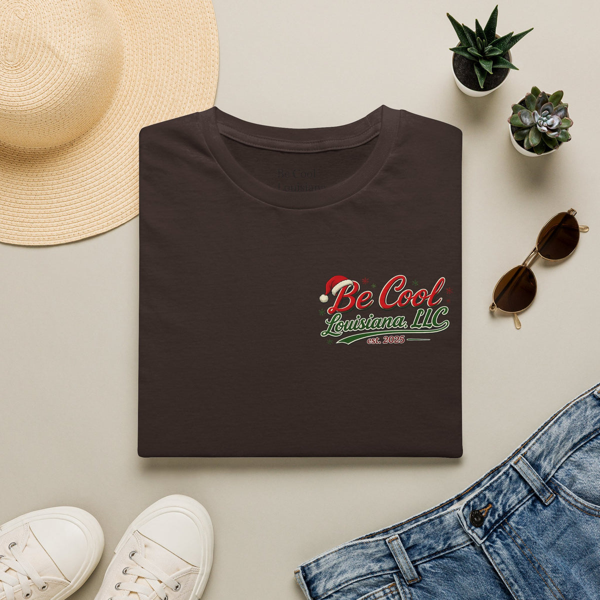 Be Cool Louisiana Christmas T-Shirt