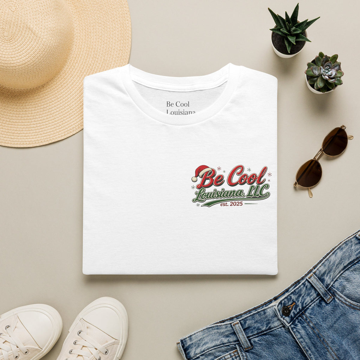 Be Cool Louisiana Christmas T-Shirt