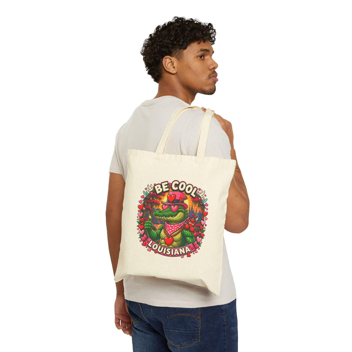 Be Cool Louisiana Valeintine Tote Bag