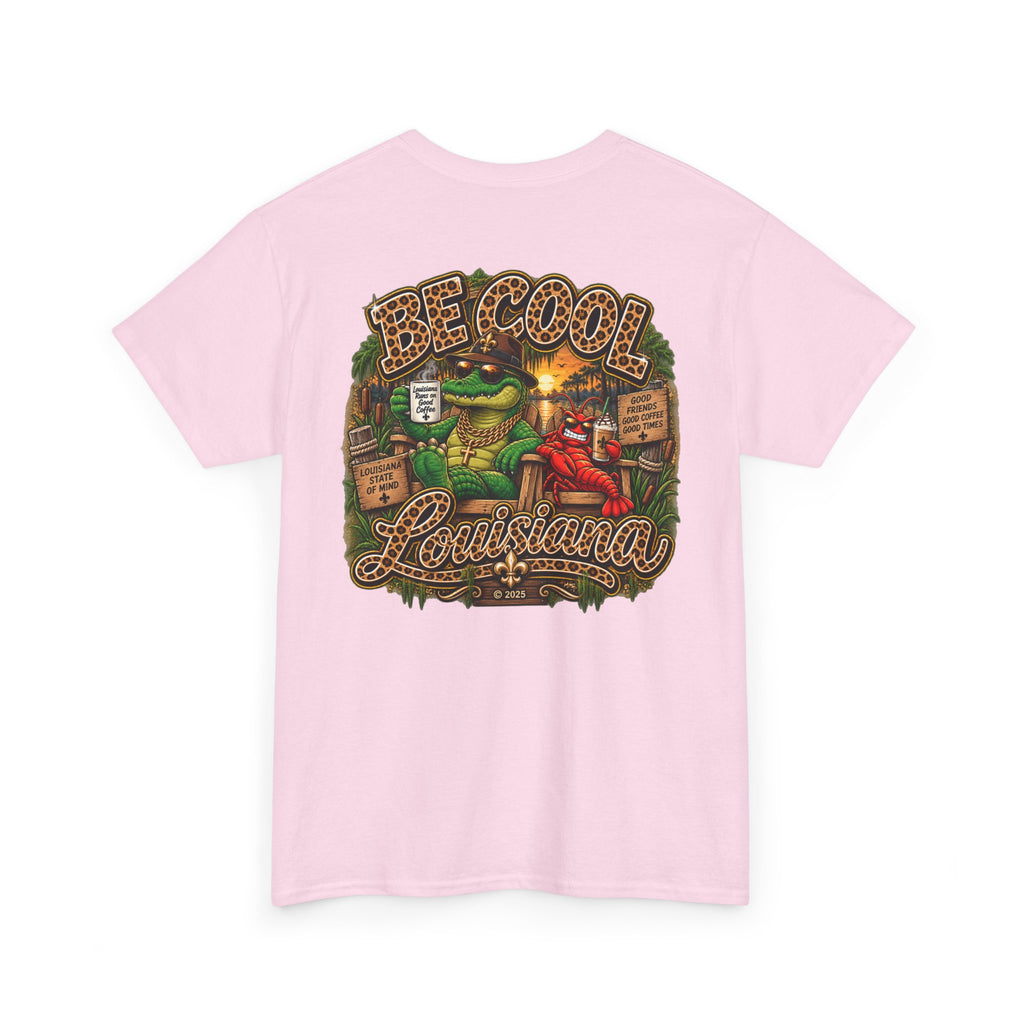 Be Cool Louisiana leopard print  T-Shirt