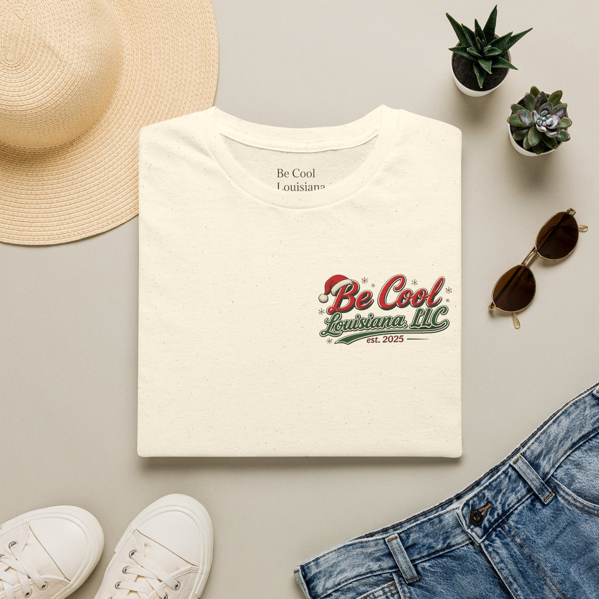 Be Cool Louisiana Christmas T-Shirt