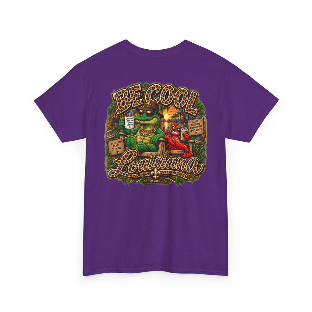 Be Cool Louisiana leopard print  T-Shirt