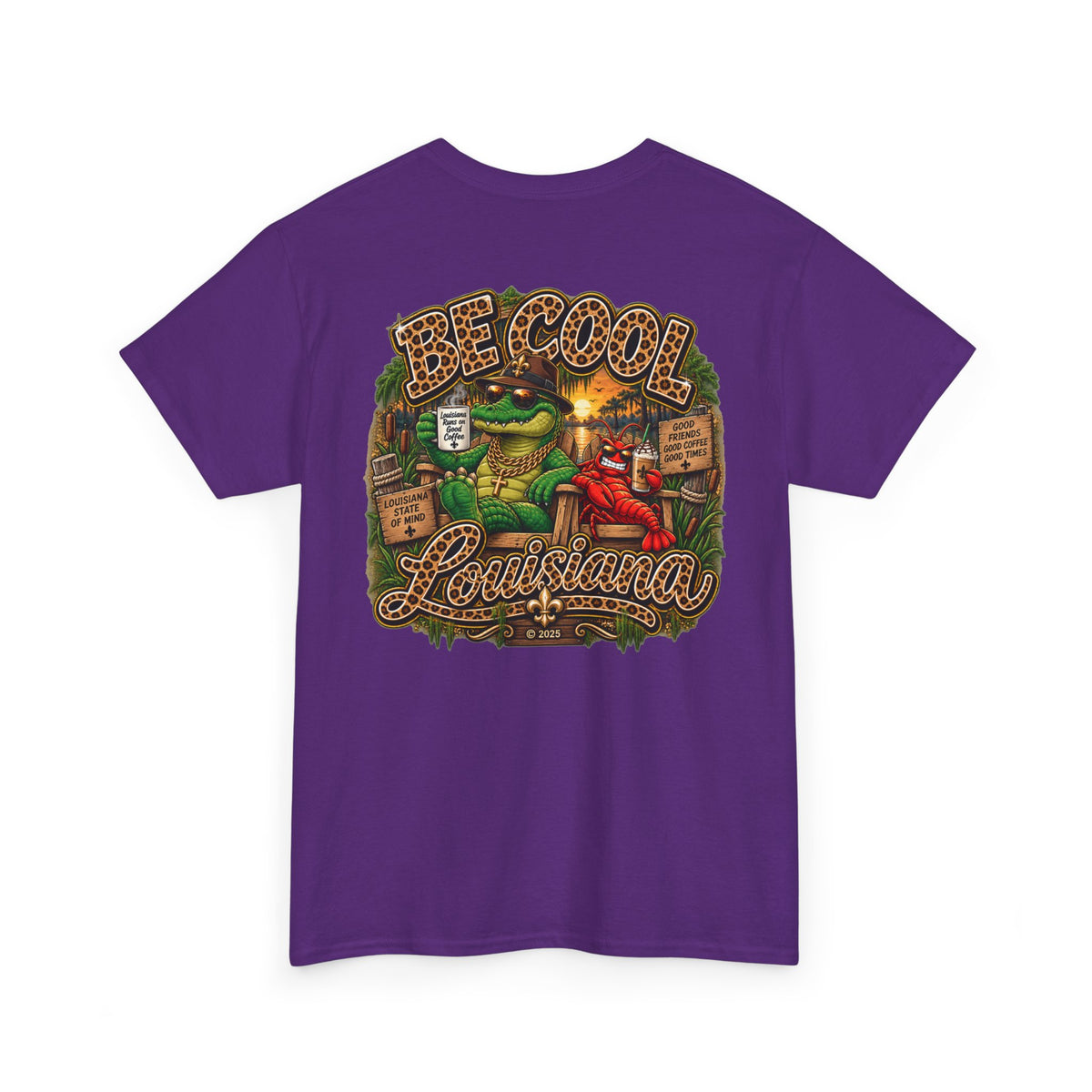 Be Cool Louisiana leopard print  T-Shirt