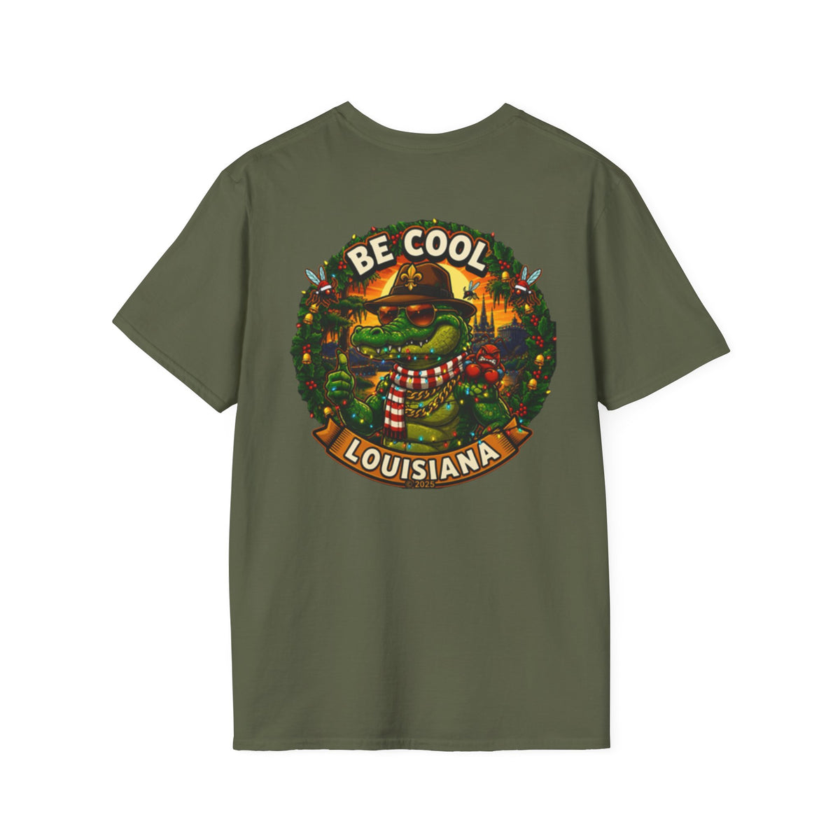 Be Cool Louisiana Christmas T-Shirt