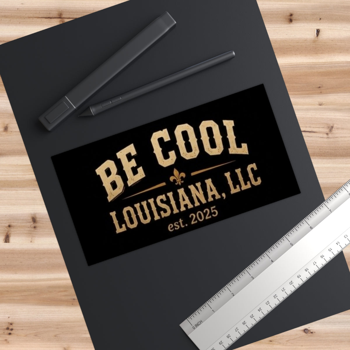 Be Cool Louisiana Bumper Sticker