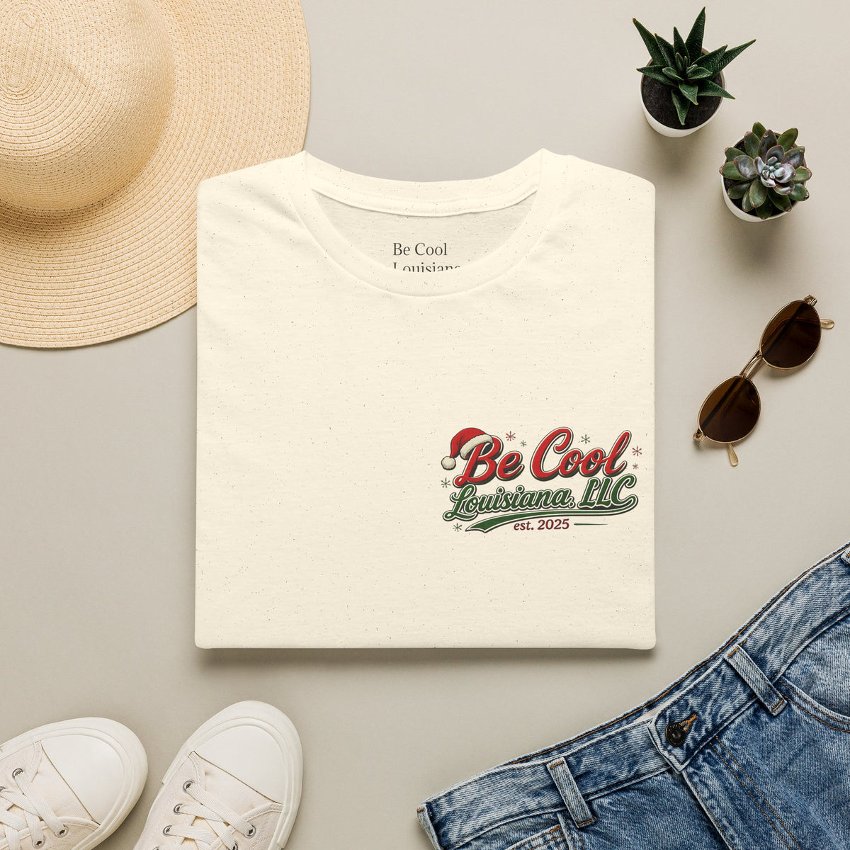 Be Cool Louisiana Christmas LLC T‑Shirt