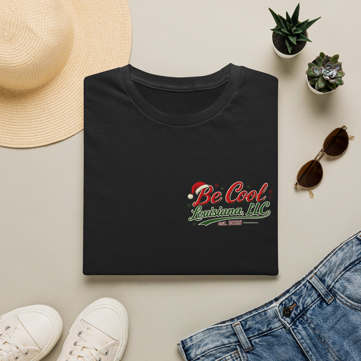Be Cool Louisiana Christmas LLC T‑Shirt
